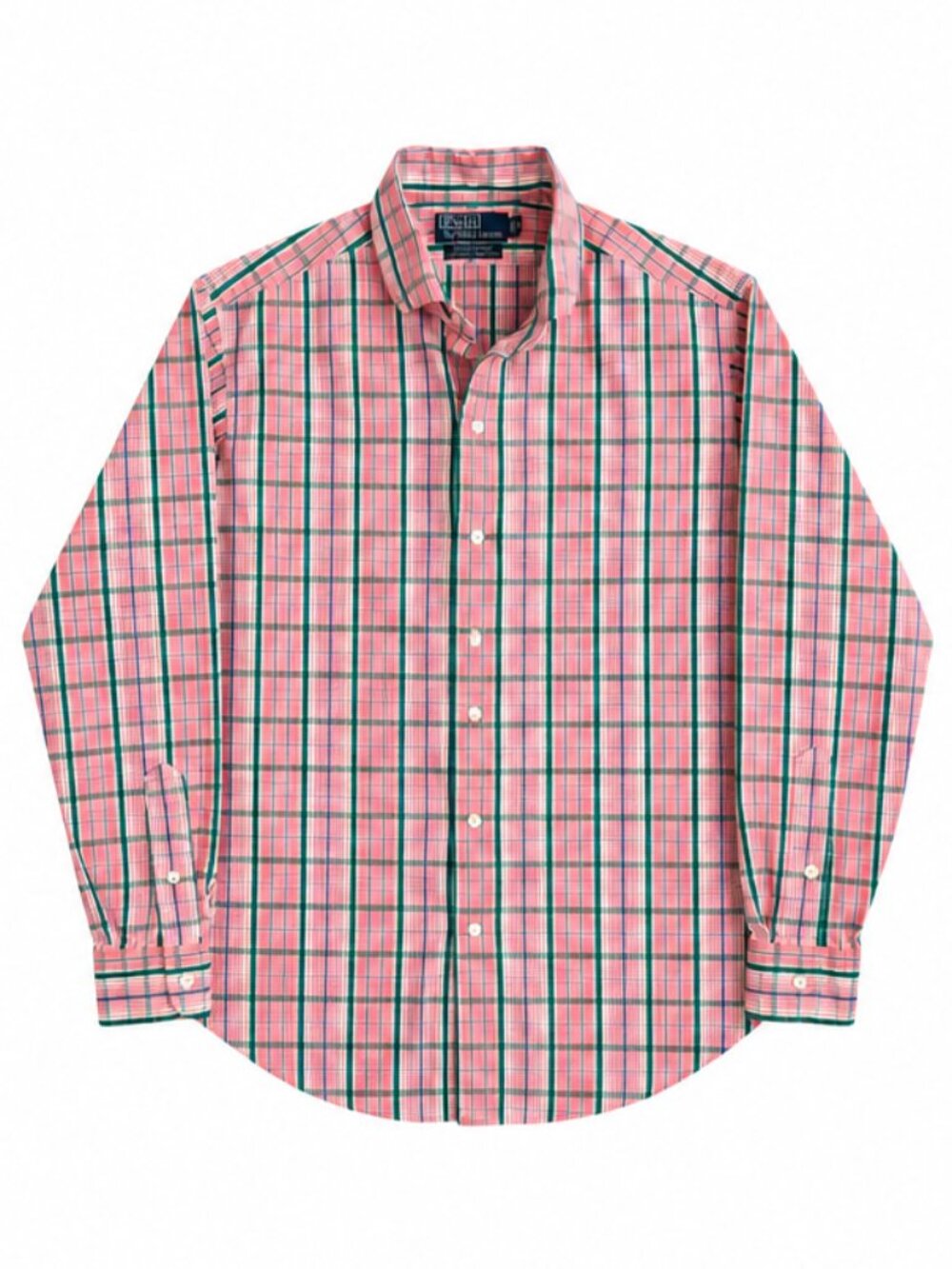 Polo Ralph Lauren Estate Sport 2-Ply Cotton Plaid Button Down Vintage
